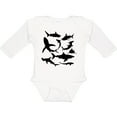 thumbnail image 3 of Inktastic School of Sharks Boys or Girls Long Sleeve Baby Bodysuit, 3 of 5