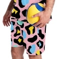 thumbnail image 5 of Mens Hawaiian Sets, Mens 2 Piece Short Set, Beach Outfits for Men, Pink Leopard Print Lovely Kawaii, Cruise Outfits for Men, 5 of 6