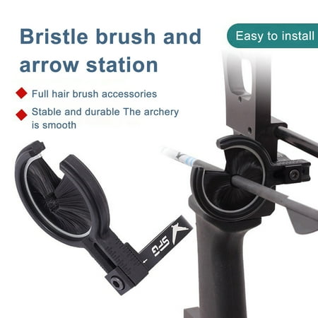 Ettsollp Bristle Brush Arrow Rest Compound Recurve Bow Whisker Archery Arrow Stand Hunting Shoot Targeting Accessories