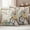 Beige Yellow, variant on Turquoise Easter Bunny Outdoor Waterproof Pillow Covers, Spring Easter Eggs Floral Wooden Decorative Square Throw Pillowcase Sofa Cushion Sham for Patio/Couch/Chair, 18"x18" 2 Pack