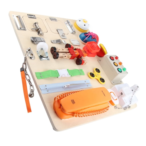 Developing Activity Board, Locks Latches Anxiety Relief Sensory Developing Board Portable for Alzheimer for Early Learning