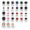 thumbnail image 3 of Ojos de seguridad ástico y Accesorios de bricolaje con almacenamiento Fabricación de juguetes Muñecos de peluche Artesanía Animal Yotijar ojos de muñeca y nariz, 3 of 9