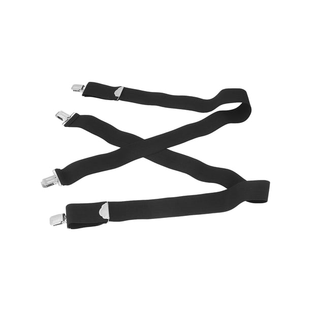 Tirantes Moda Bling Bling Todo fósforo Negro Ampliado Ajustable Hombres Adultos