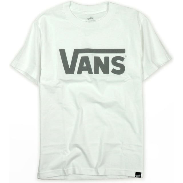 Vans Classic Logo Graphic playera para hombre, color blanco, XL Vans Camiseta gráfica