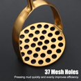 thumbnail image 4 of Potato Masher, Heavy Duty Stainless Steel Food Masher, Multifunctional Kitchen Mashed Cooking Tool for Avocado Potatoes Beans Vegetable Fruits- silvery, 4 of 5