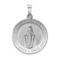 thumbnail image 1 of Beautiful 14k White Gold Miraculous Medal, 1 of 2