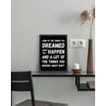 thumbnail image 4 of Inspirational 11x14in Black Framed Wall Art Dreamed Will Happen Motivational Positive Quote Sayings Office Home Decor Prints Encouraging Posters Study, 4 of 5