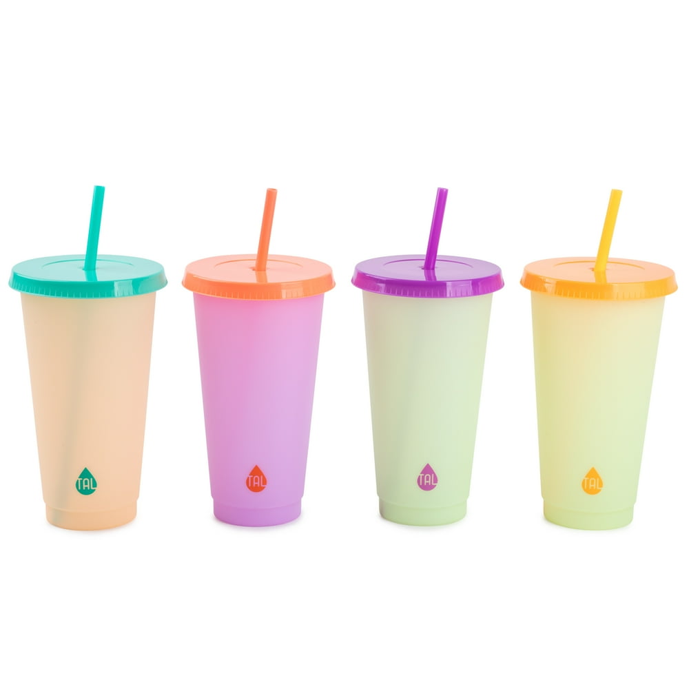 TAL Color Changing Plastic Tumbler Cups 24 fl oz, Multi Color Walmart