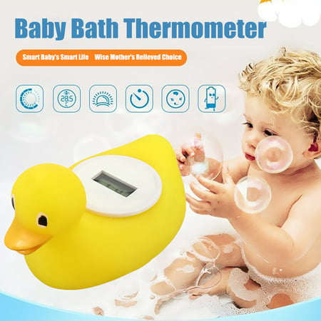 Adorable Digital Baby Bath Thermometer Water Sensor Safety Floating Duck Floating Toy Bathroom (Best Baby Water Thermometer)