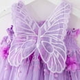 thumbnail image 4 of NAFUU Baby Girls Tulle Tutu Dress Toddler Sleeveless Sequins Floral Dress Birthday Party Dresses Princess Tulle Dress Casual Dresses Dailywear, 4 of 5