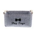 thumbnail image 1 of YOPTOP Pet Toy and Accessory Storage Bin Felt Basket Chest Organizer Container,Grey,39x27x18cm, 1 of 6
