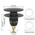 thumbnail image 5 of Kitchen Sink Drain Strainer Stoppers AntiClogging Sink Stoppers Sink Bounce Cores Strainer Basket Filter Sink Strainer, 5 of 10