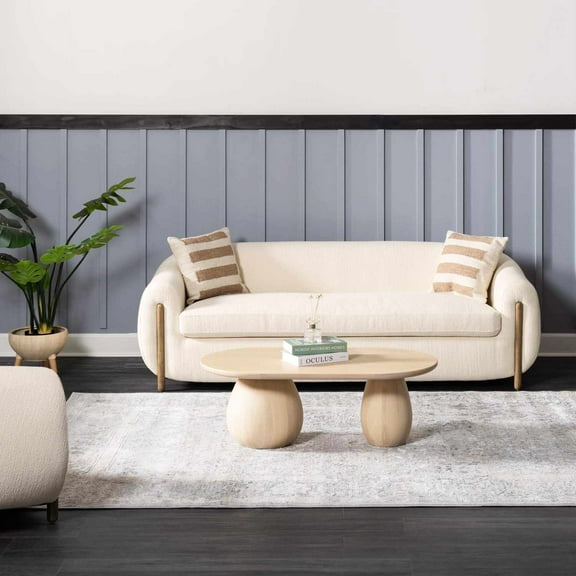 BoutiqueRugs Speaks Traditional Area Rug - LightGray, Taupe, MediumBrown - 18" x 18" Sample