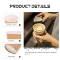 thumbnail image 3 of RENACLIPY 50Pcs Thickened Brown Paper Cups Disposable Coffee Cup for Office and Home Use, 3 of 6