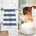 thumbnail image 7 of SKYSONIC 16"x28" Face Hand Towel Set, Blue White Stripe Cotton Washcloths, Quick-Dry Highly Absorbent Bath Towels 2 PCS for Bathroom Ktichen Travel SPA Gym, 7 of 7