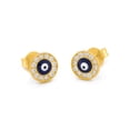 thumbnail image 1 of Aretes Ojo Turco 0.7 cm Oro Sólido 14K Casa del Anillo, 1 of 4