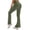 Army Green, variant on Rexolia Women’s High Waisted Flare Leggings with 4 Pockets Cargo Bootcut Pants Army Green L