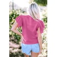 thumbnail image 3 of FOLUNSI Chandail Léopard Rose Coquin, Manches à Volants - S-TG, Style Up!, 3 of 8