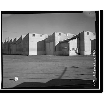 Historic Print, Oakland Naval Supply Center, Pier Transit Shed, South of D Street between First & Second Streets, Oakland, Alameda County, CA, 18" x 24"