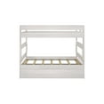 thumbnail image 4 of Max & Lily Solid Wood Modern Farmhouse Twin over Twin Bunk Bed with Trundle, White Wash, 4 of 7