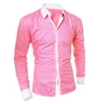 thumbnail image 3 of Men's Blouse Slim Casual Shirt Personality Fashion Long Sleeved Top Men Shirts, 3 of 3