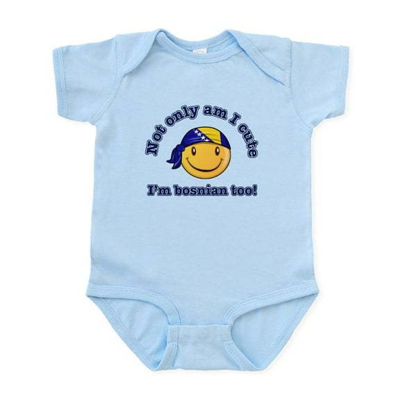 CafePress - Not Only Am I Cute I'm Bosnian Too Infant Bodysuit - Baby Light Bodysuit, Size Newborn - 24 Months