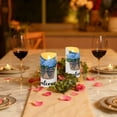thumbnail image 6 of Iauyy Flameless Candles Battery Operated LED Pillar Candles with Remote and Timer, Blue Hydrangea Set of 2 （S), 6 of 8