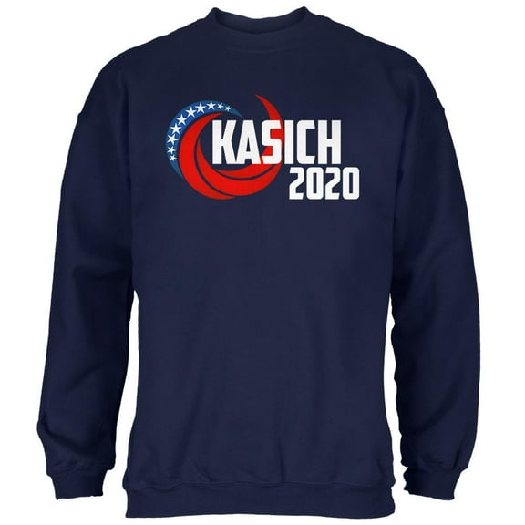 Presidential Election 2020 John Kasich Swoosh Mens Sweatshirt Navy LG