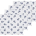 thumbnail image 2 of SKYSONIC Anchor Washcloths Set of 4, Highly Absorbent Soft Cotton Fingertip Towels for Bathroom, Kitchen, Gym, Spa, Home Decor 12 x 12 Inch, 2 of 7