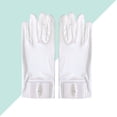 thumbnail image 1 of WHAMVOX Gants Satin Opera Blancs pour Femmes Design à la Mode Durable 1 Paire, 1 of 8