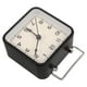 thumbnail image 2 of Reloj despertador cuadrado de metal, silencioso, sin tictac, funciona con pilas, con luz, para dormitorio, fácil de usar, 2 of 7