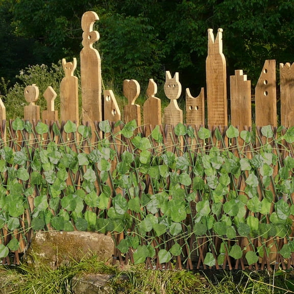 Worgeous Leaf Artificial Hedges Fence for Garden Decor 1Pcs