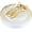 Gold Rim, variant on 125-Piece White and Blue Fancy Plastic Plates Disposable with Silverware, Elegant Dinnerware for Weddings, Holiday Party China, Set of 25 Dinner + Salad Plates, 25 Spoons, 25 Forks, 25 Knives