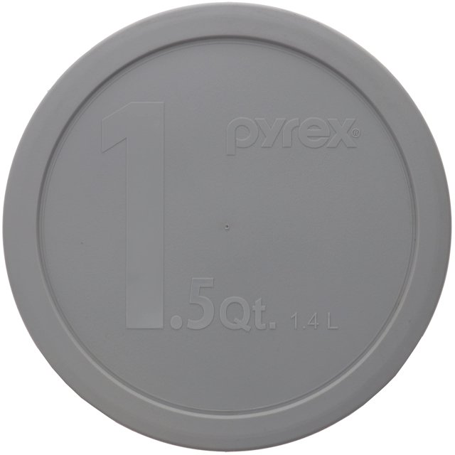 Tapa de repuesto para cuenco Pyrex 323-PC, 1,5 cuartos de galón, color gris azabache