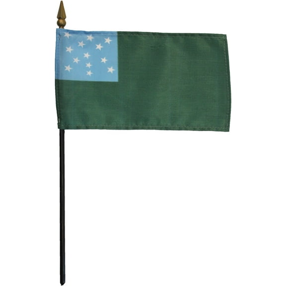 Green Mountain Boys - 4"X6" Stick Flag