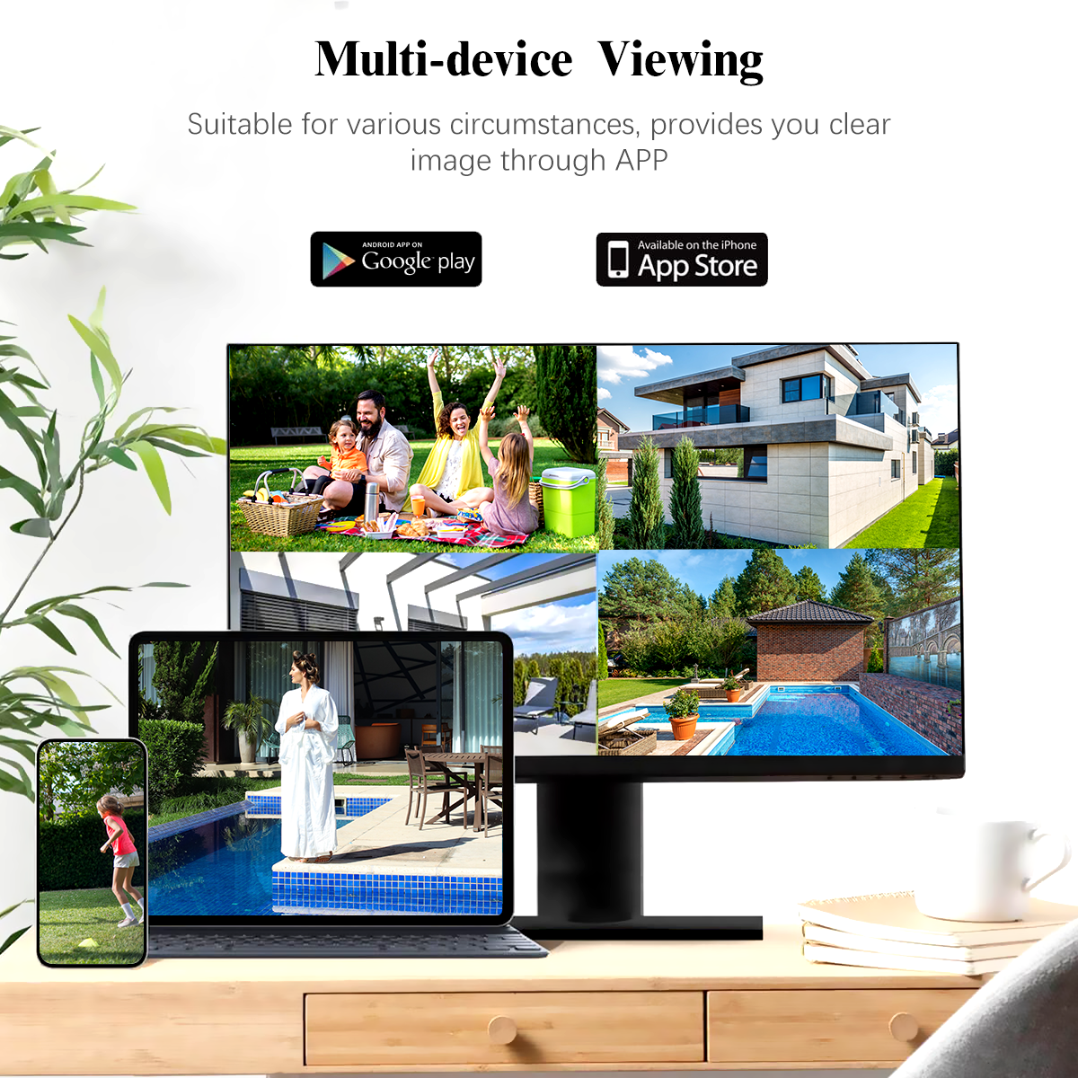 {Full HD 5MP Definition & Night Vision} Outdoor Wired Security Camera System with 1TB Hard Drive