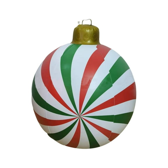 Mecorevxz Inflatable Christmas Ornaments 60cm Oversized Christmas Balls Decorations Props for Indoor and Outdoor Christmas Decorations