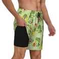 thumbnail image 3 of Fotbe Cute Dinosaurs Cartoon Men’s Swim Trunks Quick Dry Swim Shorts Board Shorts with Mesh Lining-Large, 3 of 9