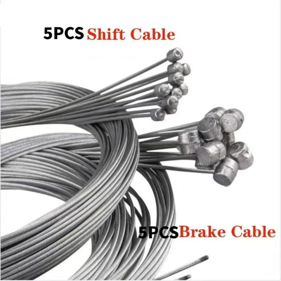 10Pcs Bicycle Bike Brake Shift Cables Stainless Steel Front Rear Inner Wire 2M