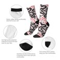 thumbnail image 3 of Cauagu Black Snake Print Crew Socks for Women and Men,Adult Athletic Running Socks 1-Pair Sports Socks Work Gear Socks with Moisture Wicking, 3 of 6