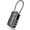 1 pack Black, variant on TSA Approved Luggage Locks, Combination Travel Cable Lock, Re-settable 3-Digit Padlocks with Alloy Body, Keyless Travel Sentry Accepted Padlock for Gym Locker, Golf Bag Case, Backpack-Black