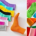 thumbnail image 3 of 6 Pair Mid-tube Elastic Soft Mid-Tube Socks Comfortable High-top College Style Mid-tube Socks Men Hosiery Cotton Socks Sports Casual Socks, 3 of 8