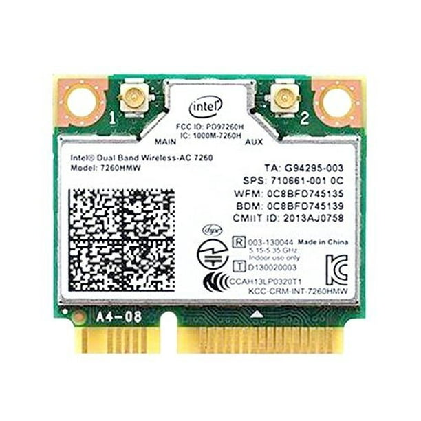 intel Dual Band WirelessAC 7260 7260HMW Half Mini PCIe PCIexpress WLAN WIFI Card Module 802.11