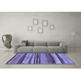 thumbnail image 3 of Ahgly Company Indoor Rectangle Oriental Blue Industrial Area Rugs, 2' x 3', 3 of 4