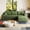Green, variant on MAYEERTY Corduroy Sofa Ottoman, No Assembly Required Cloud Footrest Bench, Modern Minimalist Plush Ottoman for Living Room Bedroom Apartment
