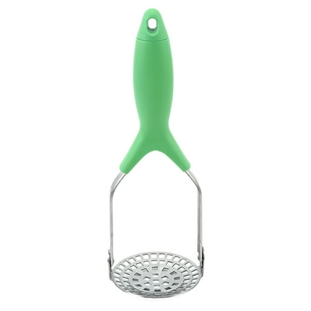 

Hadanceo Potato Masher Heavy Duty Fine Mesh Food Grade Stainless Steel Household Manual Press Puree Juice Maker