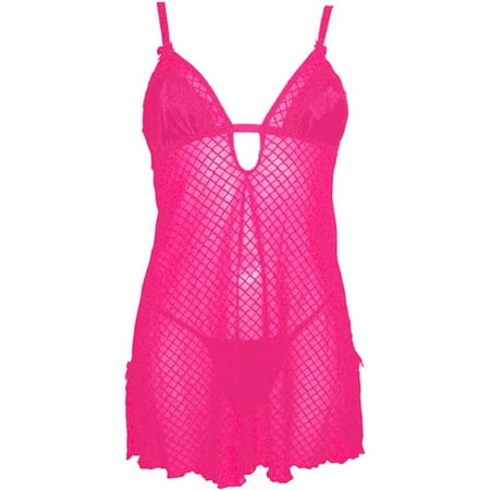 Smart & Sexy - Mesh Chemise with Thong