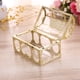 thumbnail image 3 of Delicadas cajas de dulces en miniatura doradas para bodas y baby showers: 12 porta caramelos transparentes brillantes, 3 of 8