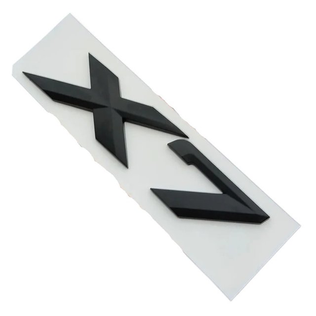 ZWP ABS Chrome Black Logo X7 Emblem Letters Namplate Sticker Car Rear Trunk Badge Compatible With BMW X7