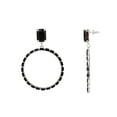 thumbnail image 2 of Imrh Jet Baguette Hoop Earring, 2 of 2
